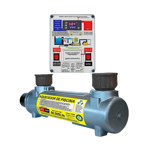 Termolar Aquecimento - Aquecedor Automático de Piscina com Ionizador (capacidade de até 80.000 litros)