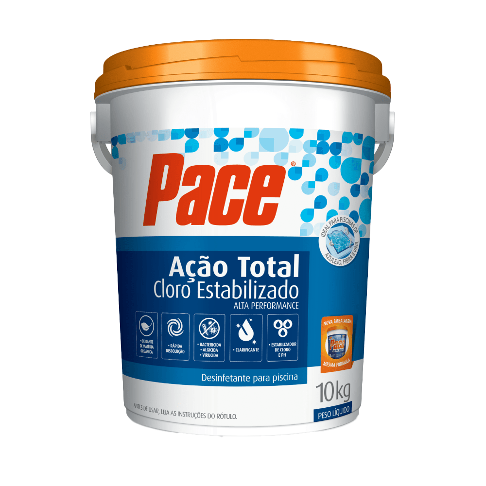 Termolar Aquecimento - Cloro Estabilizado Pace Ação Total Hth 10kg