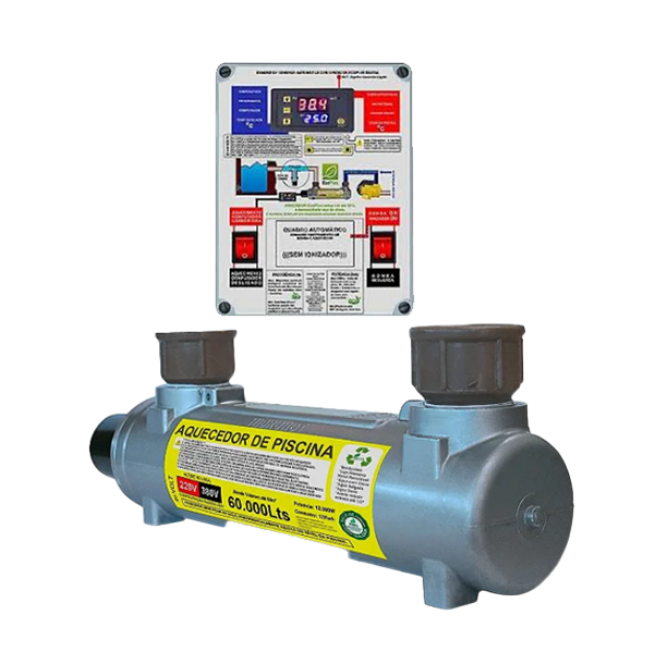Termolar Aquecimento - Aquecedor Automático de Piscina com Ionizador (capacidade de até 60.000 litros)