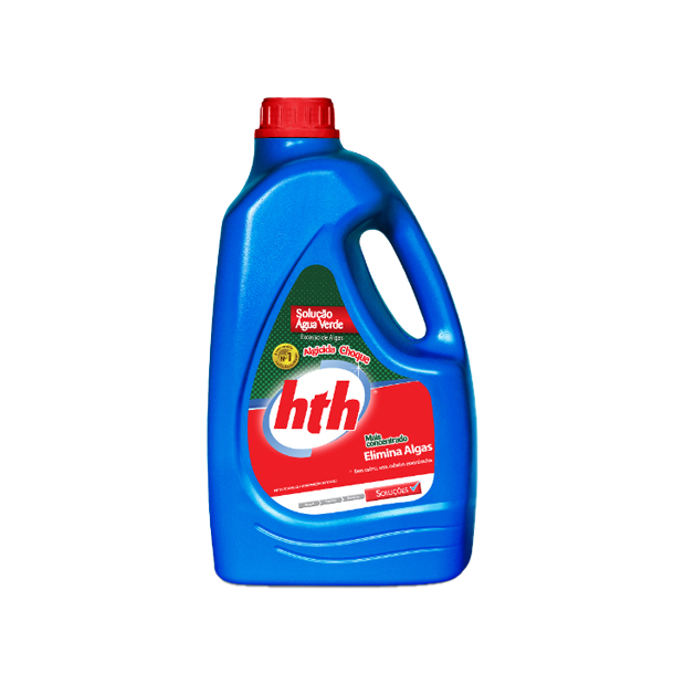 Termolar Aquecimento - Solução Água Verde Hth Algicida Choque 1 Litro Para Piscinas