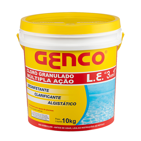 Termolar Aquecimento - Cloro Genco Granulado 3 Em 1 Multi Ação 10kg Multipla