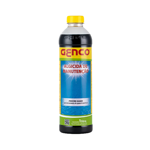 Termolar Aquecimento - Algicida Manutenção Genco Eliminador Piscinas Verdes 1 Litro