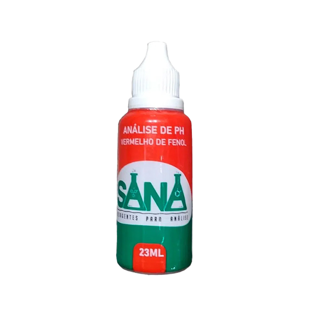 Termolar Aquecimento - VERMELHO DE FENOL 23ml - REAGENTE PARA ANÁLISE DE pH EM ÁGUA DE PISCINA