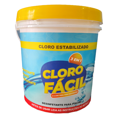Termolar Aquecimento - Cloro Fácil 3 Em 1 Para Piscinas Balde 2,5 Kg