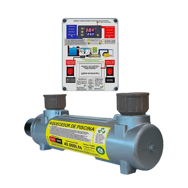 Termolar Aquecimento - Aquecedor Automático de Piscina com Ionizador (capacidade de até 40.000 litros)